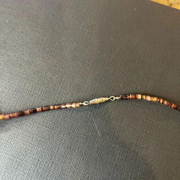 Chunky Native American Turquoise and heishi necklace